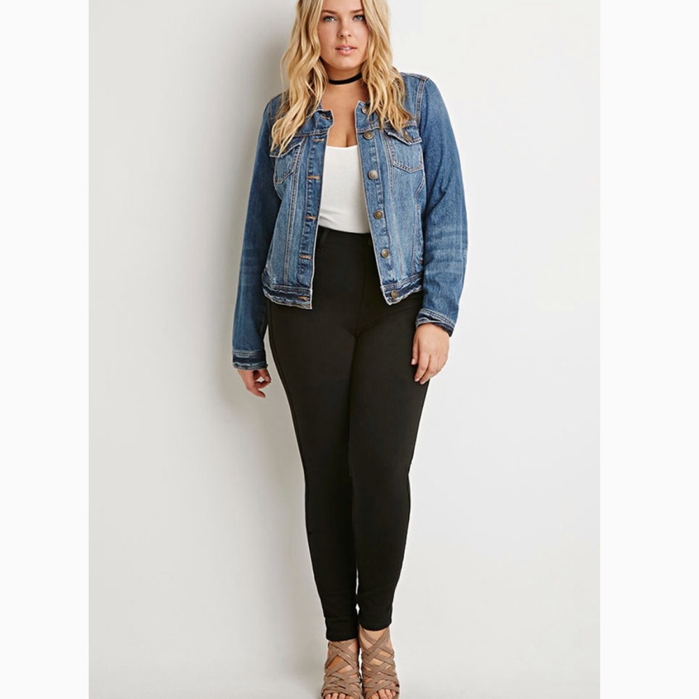 Forever 21+ high waisted skinny jeans NWT Black 14